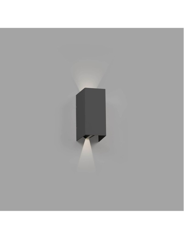 Aplique Luz Doble Exterior Gris...