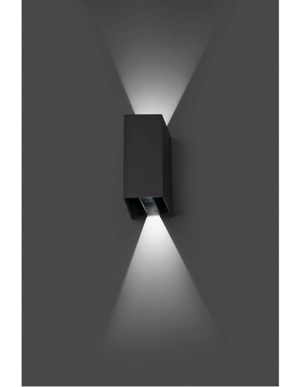 Aplique Luz Doble Exterior Gris...