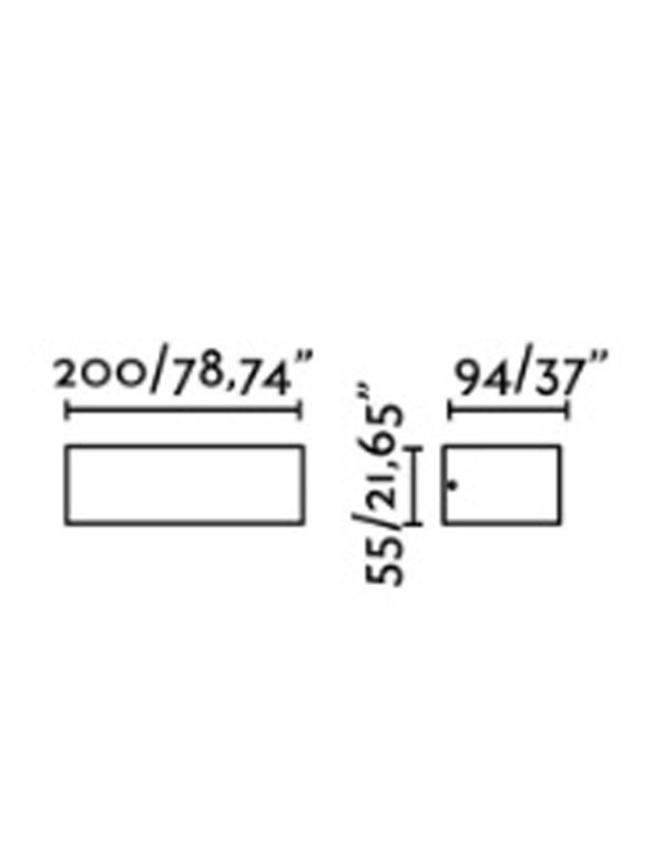 Aplique Ovalado Led Gris Oscuro