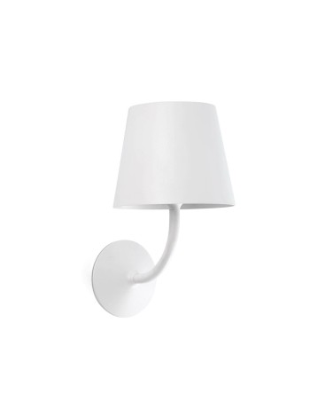 Aplique exterior blanco con pantalla de PC