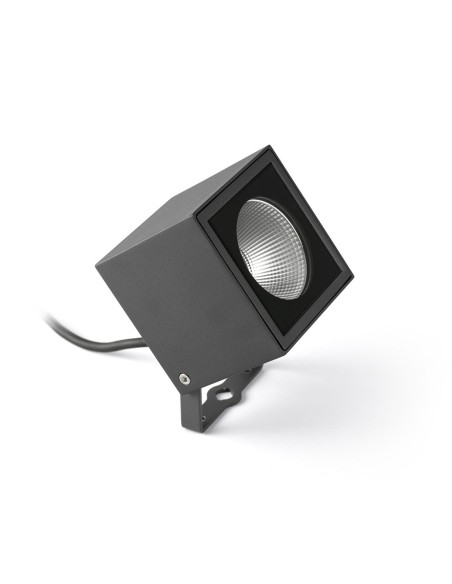 Proyector exterior cuadrado gris oscuro