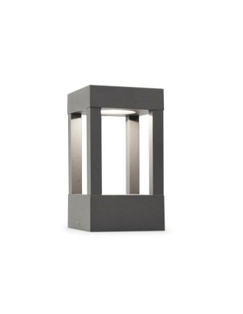 Baliza exterior gris oscuro baja