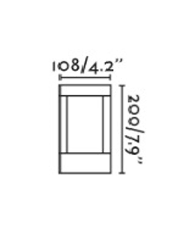 Baliza Baja Exterior Gris 4 Caras