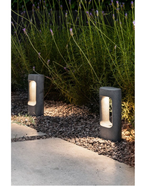 Balizas Led de Cemento Gris 28.5 CM