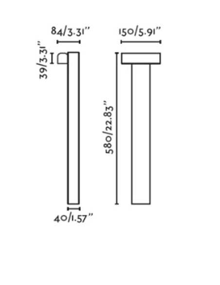 Baliza Negra IP65 con CCT
