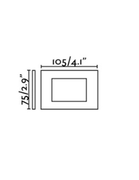 Empotrable Pared Exterior Blanco