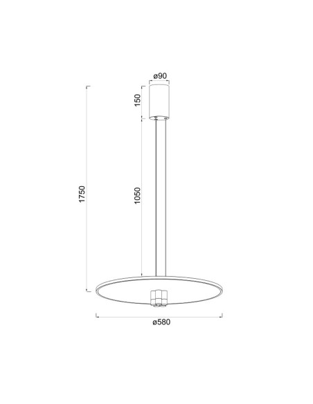 Nómada Lámpara Colgante 48W Mantra