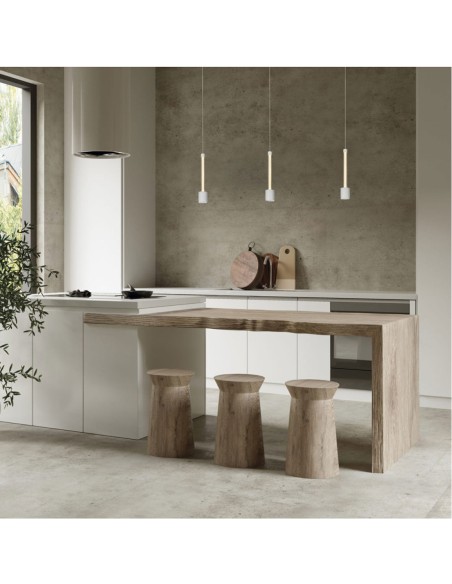 Fugaz Lámpara Individual Blanco Oro Rosa Mantra