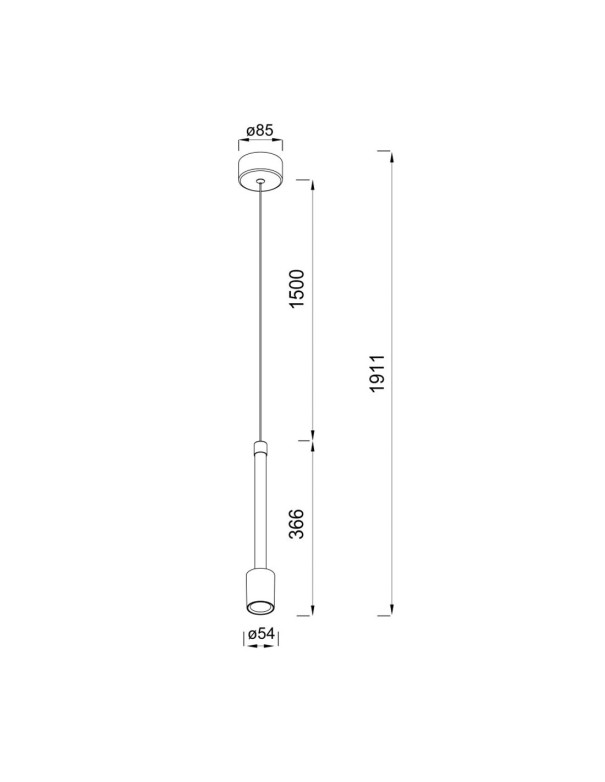 Fugaz Lámpara Individual Dorada
