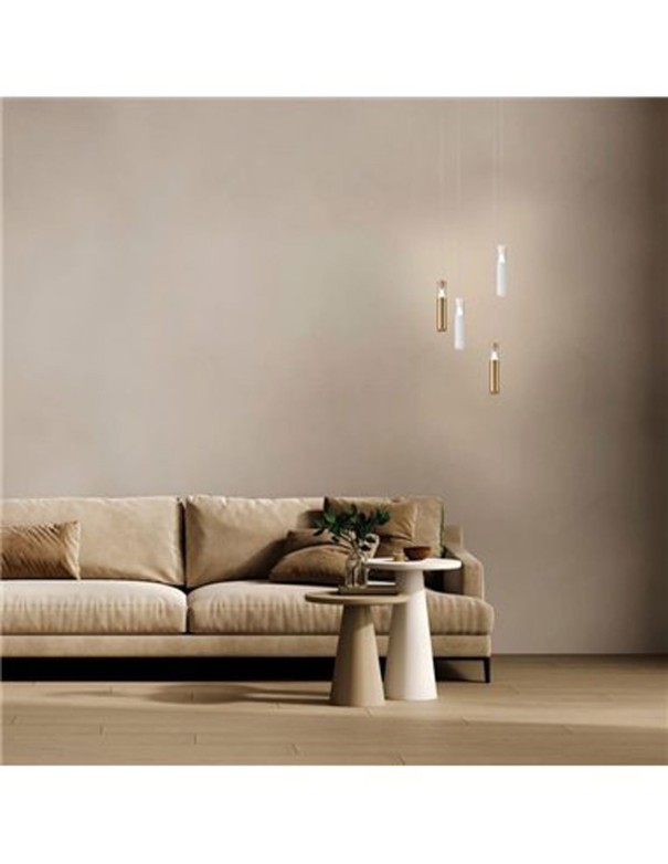 Spark Lámpara Suspendida Blanca Mantra