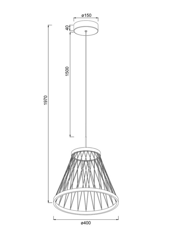 Spider Lámpara Mantra 40 CM