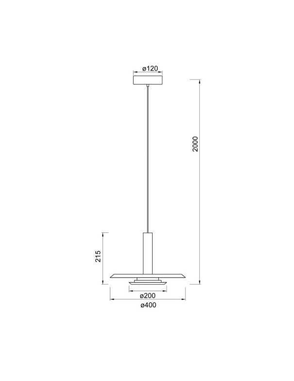 Tina Lámpara Colgante Led Blanco y...