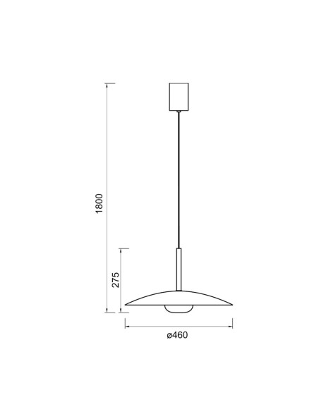 Lidia Lámpara Sube y Baja Oro Mate Mantra