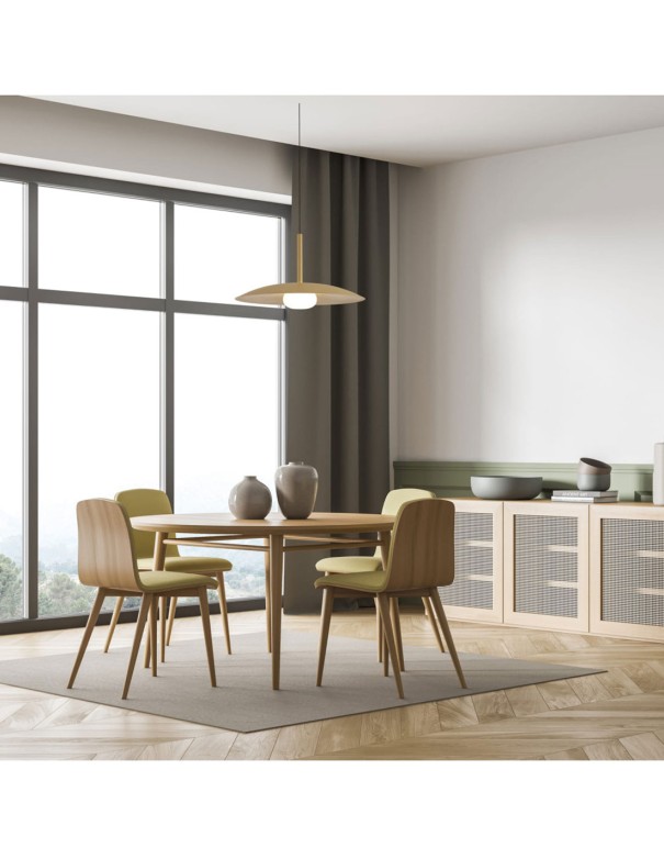 Lidia Lámpara Sube y Baja Oro Mate...