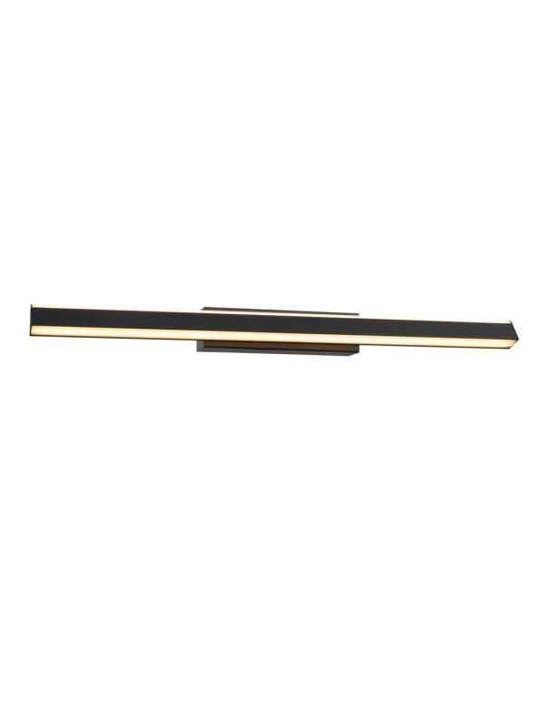 Aplique lineal negro arenado Mantra