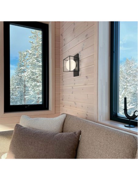 Aplique Cuadricula Negra Bola Opal