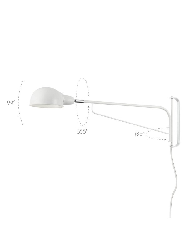 Aplique Largo Blanco Interior Barato