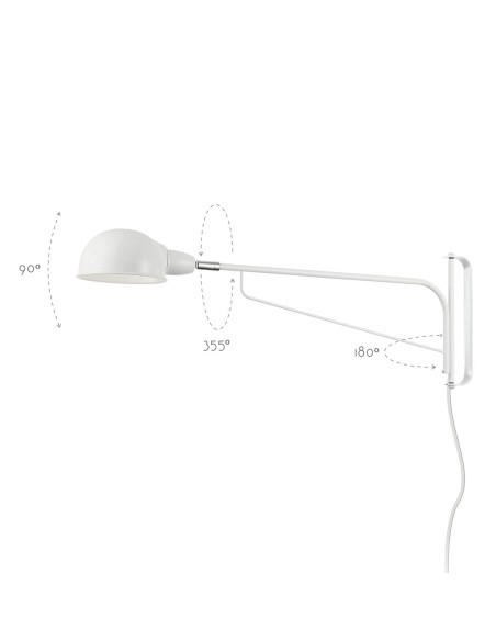 Aplique Largo Blanco Interior Barato