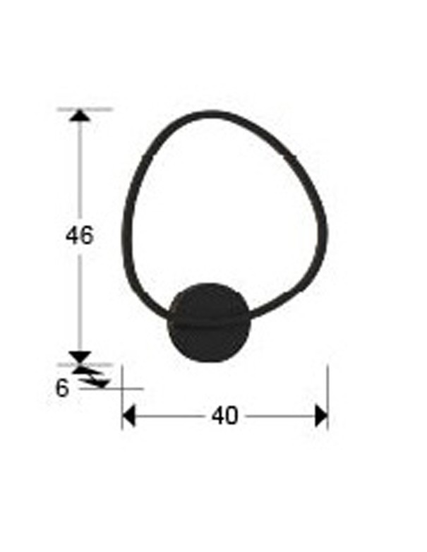 Aplique Opalis Schuller Negro