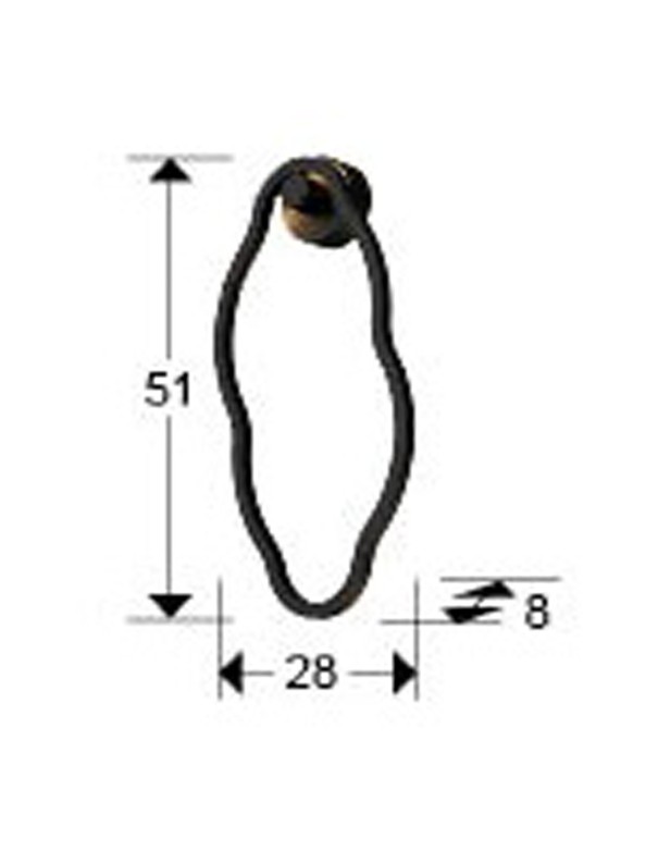 Tono Aplique Negro Led Schuller