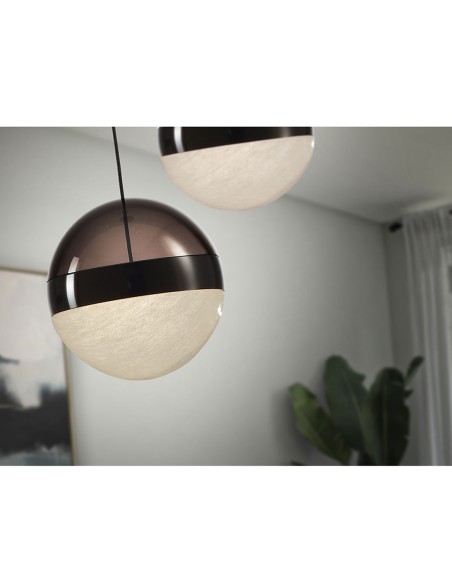 Orbes Lámpara Schuller Cromo Negro 12 CM