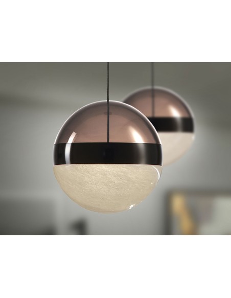 Orbes Lámpara Schuller Cromo Negro 15 CM