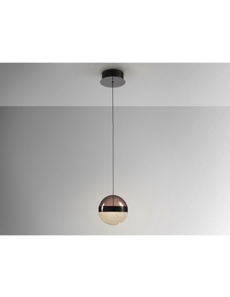 Orbes Lámpara Schuller Cromo Negro 15 CM