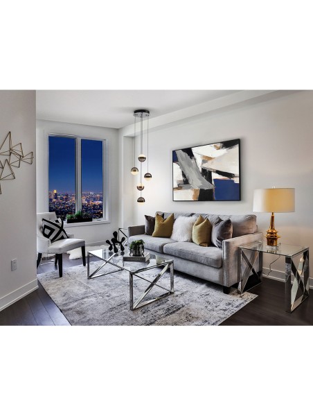 Lámpara plafón Orbes 5 luces de Schuller