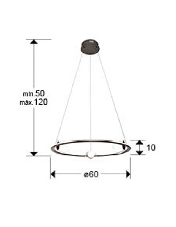Tirsa Lámpara Bronce Schuller 60 cm