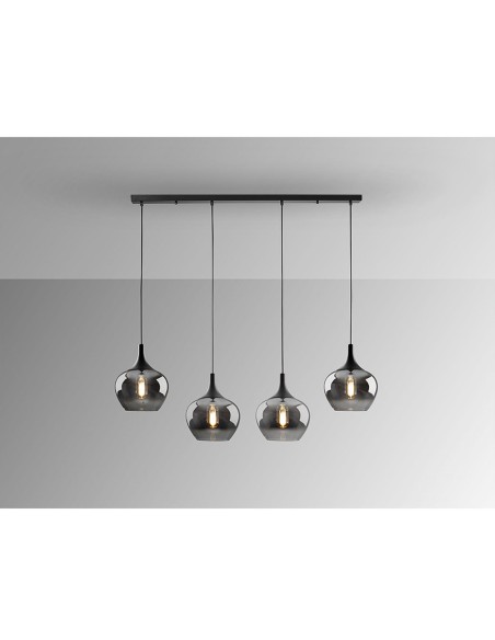 Opaz Schuller Lámpara Lineal Tulipas Smoke