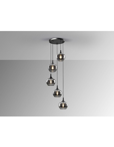 Lámpara Opaz 5 Luces con Bombillas Dimables Schuller