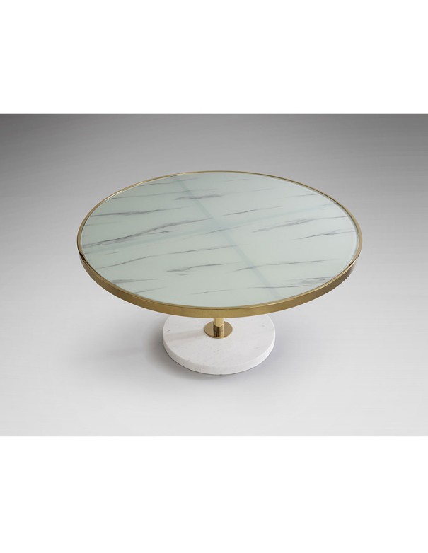 Dekala Mesa de Centro Blanco Oro de...