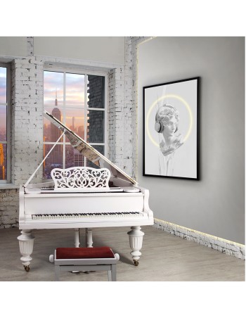 Cuadro con luz Busto blanco de Schuller