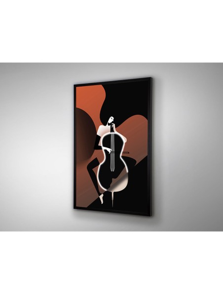 Violonchelo Cuadro con Luz Schuller