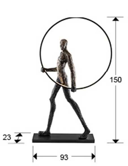 Caminante Figura 1 Luz Negro Schuller