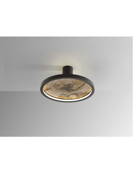 Stone Aplique/Plafón Led CCT Negro 32 CM