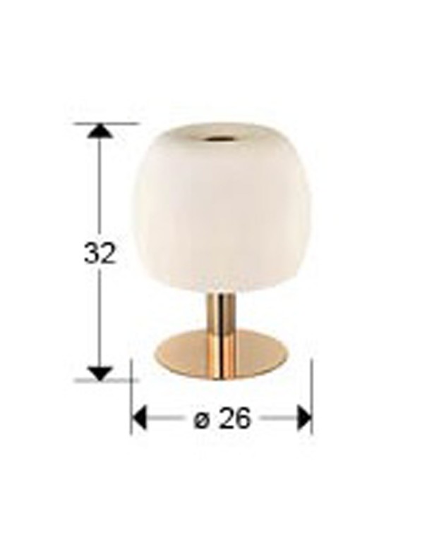 Baloon Lámpara de Mesa Oro Opal Schuller