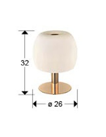 Baloon Lámpara de Mesa Oro Opal Schuller