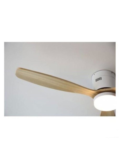 Ventilador de Techo Blanco Madera 6 Velocidades