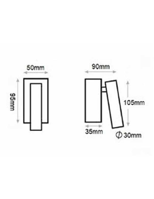 Aplique Hotel Blanco Led Bombilla...