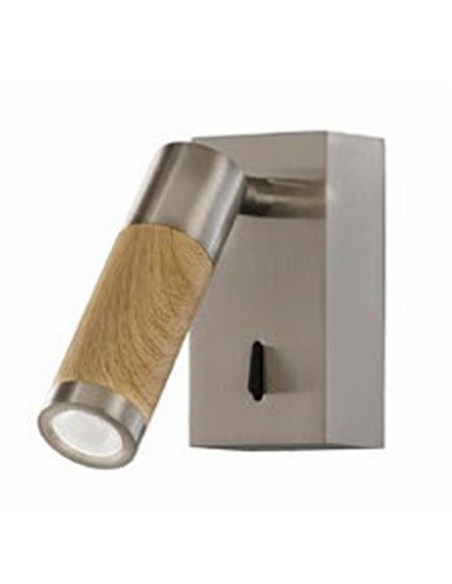 Aplique de pared níquel madera para hotel