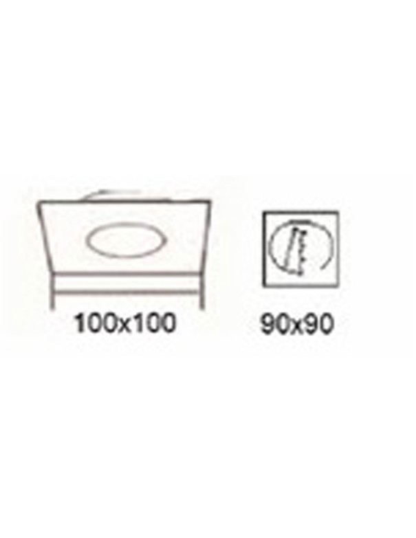 Comprar Foco Basculante Cuadrado Negro