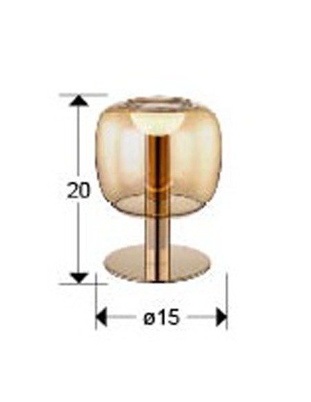 Icón Sobremesa Schuller Oro Ambar