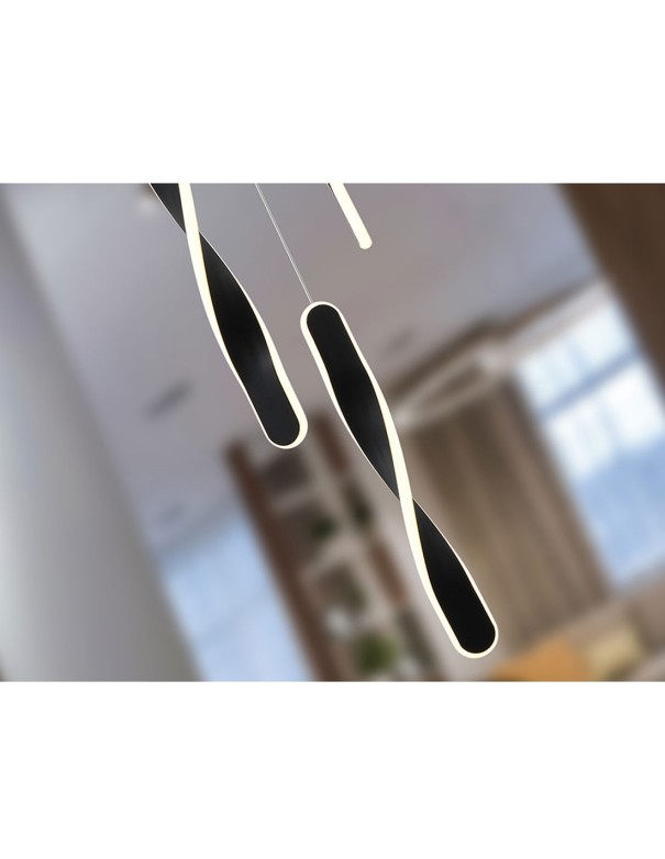 Twist Lámpara 3 Luces Schuller Negra