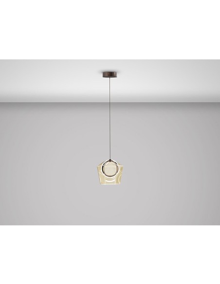 Lámpara Ingrid 1 luz champan