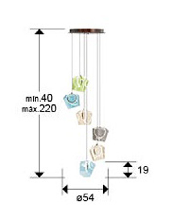 Ingrid Lámpara Schuller 6 Tulipas...