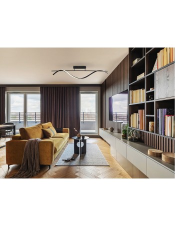 Plafón Boa negro de Schuller