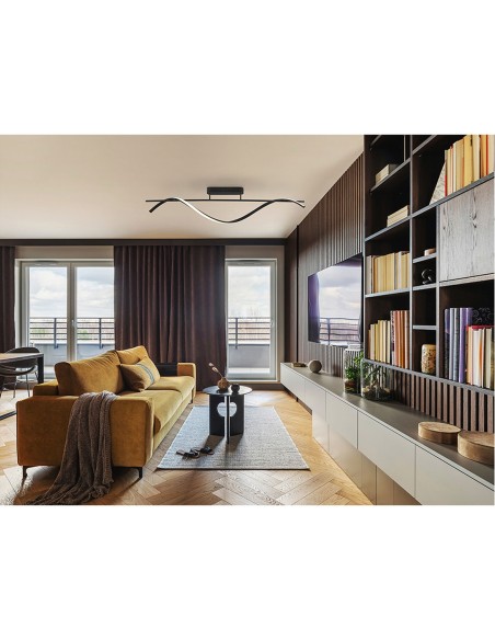 Plafón Boa negro de Schuller