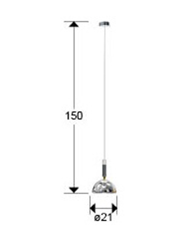 Lámpara de Techo Charlize Plata