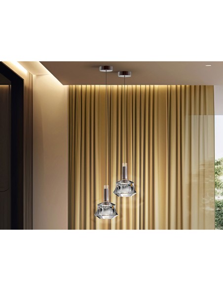 Scarlett Lámpara de Colgar Plata Schuller